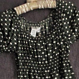 Babydoll Modern Milkmaid Geometric Boho Top
